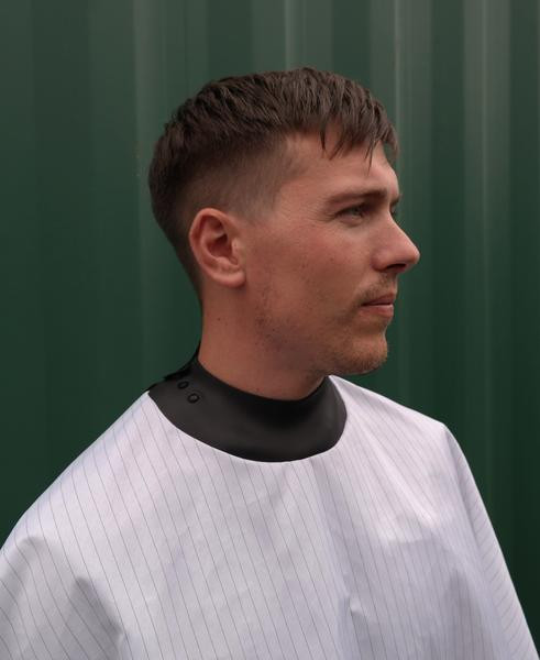 Neo Cape Pinstripe Uni-Gown